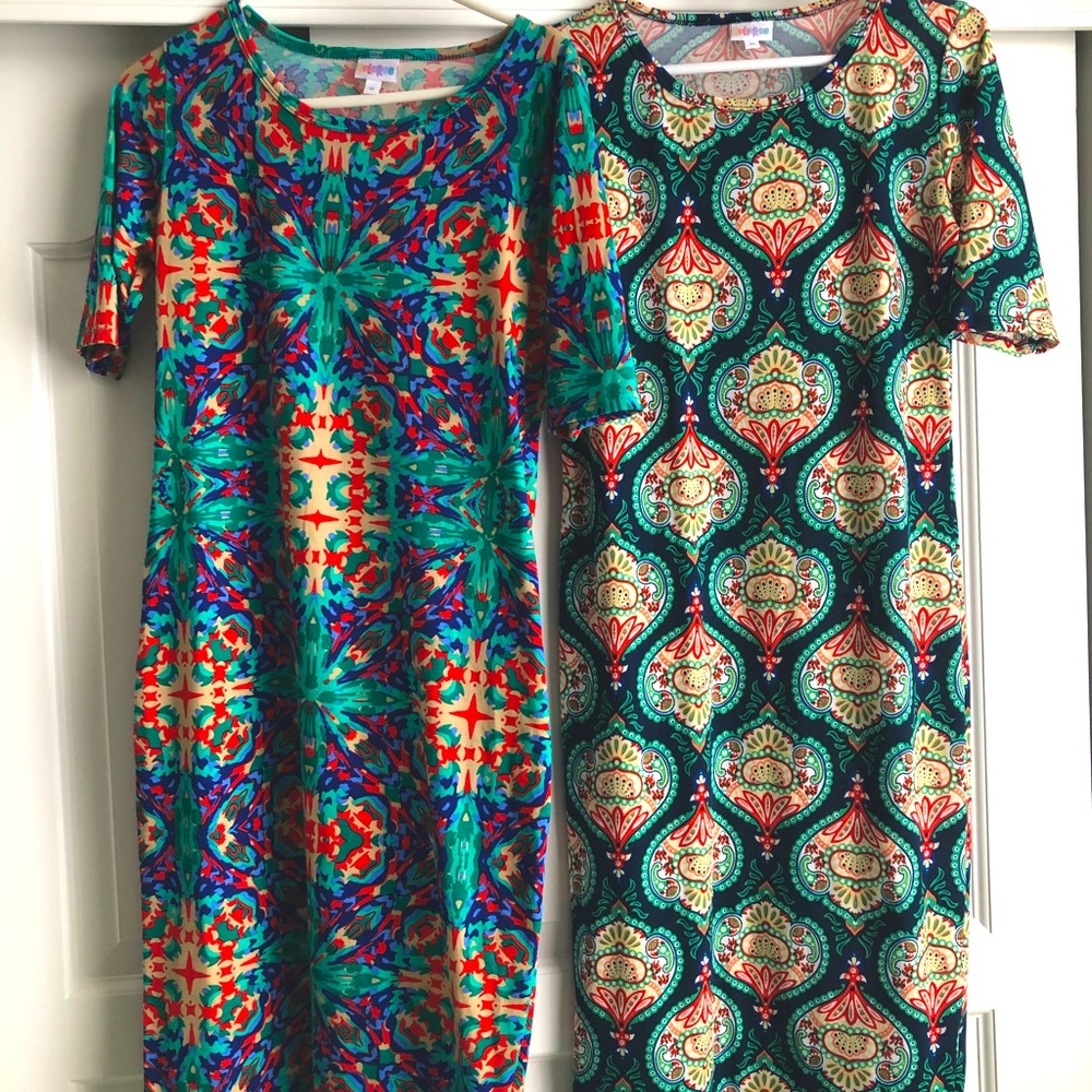 Bundle! 2 LulaRoe Julia dresses size medium